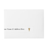 Bande Pour Adresse Chalice d'or et hôte - Sainte Communion (Devant)