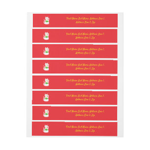 Bande Pour Adresse Chat Oriental Lucky Personnalisé