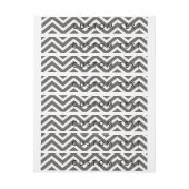 Bande Pour Adresse Chevron moderne Gris & Blanc Envelopper autour des (Feuille)