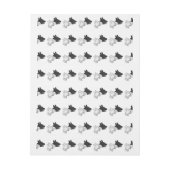 Bande Pour Adresse Chien Silhouette main (Feuille)