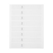 Bande Pour Adresse Chrome White Ribbon Sensibilisation sur les Checke (Feuille)