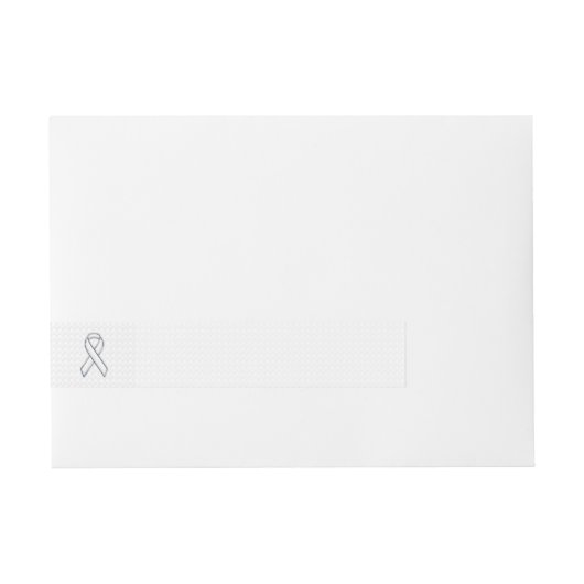 Bande Pour Adresse Chrome White Ribbon Sensibilisation sur les Checke (Devant)