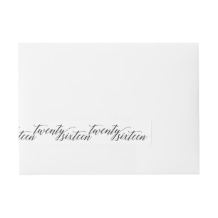 Bande Pour Adresse Classe chic moderne de joint d'enveloppe de