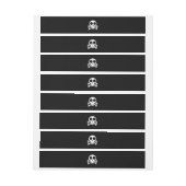 Bande Pour Adresse Conception de crâne de pirate (Feuille)
