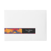 Bande Pour Adresse Conception graphique transparente - jaune rouge I (Devant)