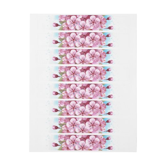 Bande Pour Adresse Cône rose Sakura crème glacée gaufre (Feuille)