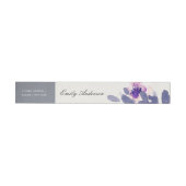 BANDE POUR ADRESSE COULEUR D'EAU LAVÉE ROSE ROSE BLEU PURPLE FLORAL (Individual)