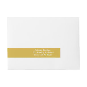 Bande Pour Adresse Couleur Gold Premium Coordonnée