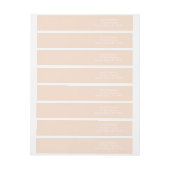 Bande Pour Adresse Couleur Lin Classy (Feuille)