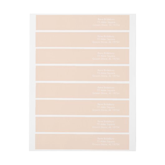 Bande Pour Adresse Couleur Lin Classy (Feuille)