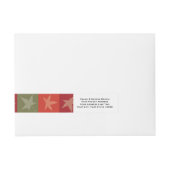 Bande Pour Adresse Damier de feuille d'automne (Devant)