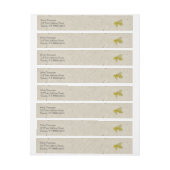 Bande Pour Adresse De Retour Abeille d'impression typographique (Feuille)