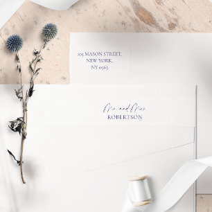 Bande Pour Adresse De Retour Adresse de retour du Mariage minimal