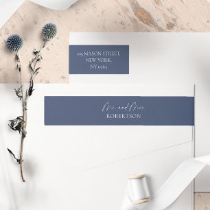 Bande Pour Adresse De Retour Adresse de retour du Mariage minimal