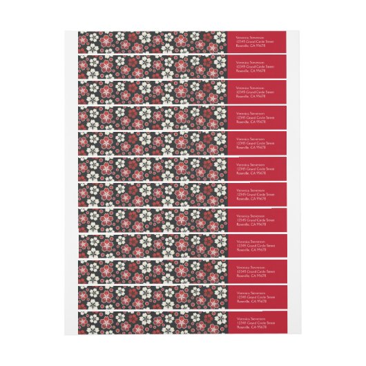 Bande Pour Adresse De Retour Adresse de retour enveloppante de conception de (Feuille)