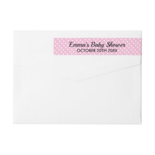 Bande Pour Adresse De Retour Adresse de retour personnalisée du baby shower poi