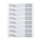 Bande Pour Adresse De Retour Ambiance aquarelle (Feuille)