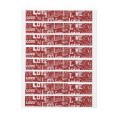 Bande Pour Adresse De Retour Amour 5 (Feuille)