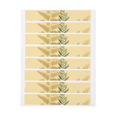 Bande Pour Adresse De Retour Aquarelle Arbres 2 (Feuille)