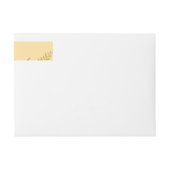 Bande Pour Adresse De Retour Aquarelle Arbres 2 (Devant)