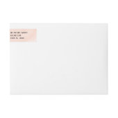 Bande Pour Adresse De Retour Aquarelle bleu vert (Devant)