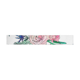 Bande Pour Adresse De Retour Aquarelle colorée et élégante