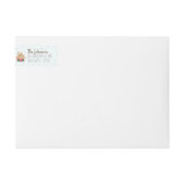 Bande Pour Adresse De Retour Aquarelle festive Cookies de Noël bleu glacé (Devant)