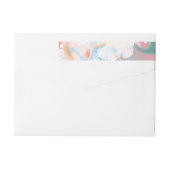 Bande Pour Adresse De Retour Aquarelle Fleurs Abstraites 1 (Dos)