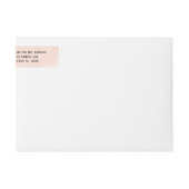 Bande Pour Adresse De Retour Aquarelle gris-blanc mariage (Devant)