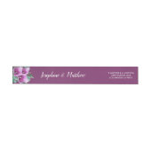 Bande Pour Adresse De Retour Aquarelle moderne violet Calla Lily Mariage (Individuel)