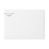 Bande Pour Adresse De Retour Aquarelle verte (Devant)