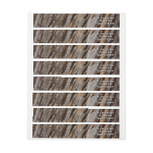 Bande Pour Adresse De Retour Arbre écorce I Abstrait naturel texturé (Feuille)