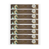 Bande Pour Adresse De Retour Arrière - plan en bois avec cheval de mer mécaniqu (Feuille)