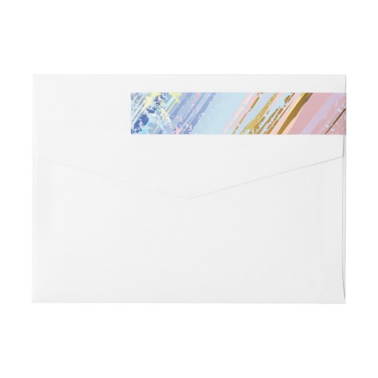 Bande Pour Adresse De Retour Arrière - plan rose texturé (Dos)