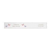 Bande Pour Adresse De Retour Baby shower papillon (Individuel)