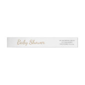 Bande Pour Adresse De Retour Baby shower simple (Individuel)