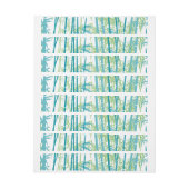 Bande Pour Adresse De Retour Bambou 6 (Feuille)