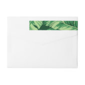 Bande Pour Adresse De Retour Banane Feuille 2 (Dos)