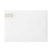 Bande Pour Adresse De Retour Beaux confettis roses d'or (Devant)