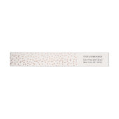 Bande Pour Adresse De Retour Beaux confettis roses d'or (Individuel)