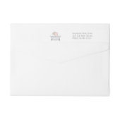 Bande Pour Adresse De Retour Bébé Eléphant bulle Baby shower fille bain (Dos)