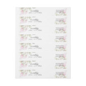 Bande Pour Adresse De Retour Belle rose peinte Roses BarefootBride™ (Feuille)