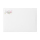 Bande Pour Adresse De Retour Belle rose peinte Roses BarefootBride™ (Devant)