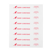 Bande Pour Adresse De Retour Bière Kangaroo, Noël australien (Feuille)