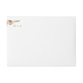 Bande Pour Adresse De Retour Boho Pampas Floral Tropical et fleurs séchées (Devant)