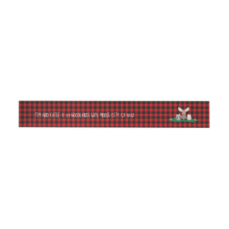 Bande Pour Adresse De Retour Bois de bûcheron Baby shower Animaux rustiques