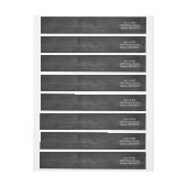 Bande Pour Adresse De Retour Bois noir | Fêtes (Feuille)