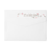 Bande Pour Adresse De Retour Bouquet rose doucement de floraison de nature (Dos)