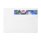 Bande Pour Adresse De Retour Bouquets avec roses (Dos)