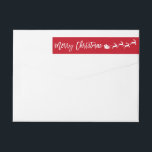 Bande Pour Adresse De Retour Bracelet Script Star Père Noël Christmas Retours A<br><div class="desc">Script de brosse moderne Star Père Noël Joyeux Étiquette d'enveloppe de Noël</div>
